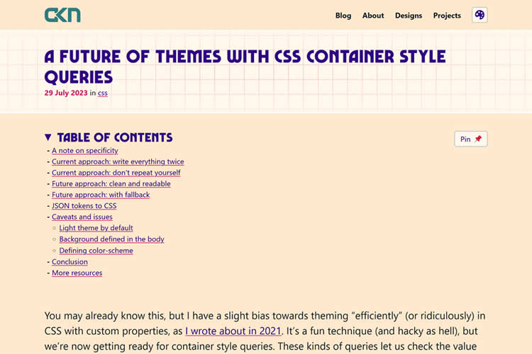 Future of Themes with CSS Container Style Queries